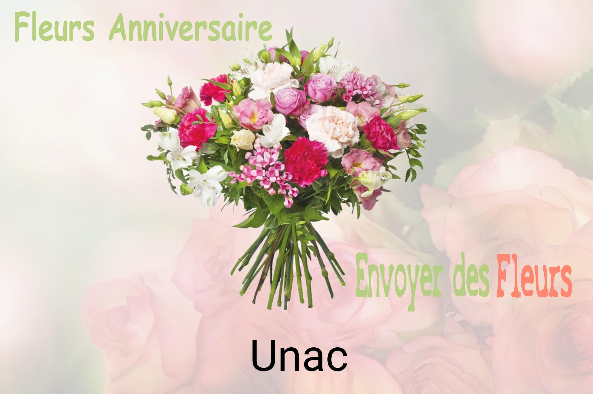 Bouquet de fleurs d’anniversaire livré à Unac